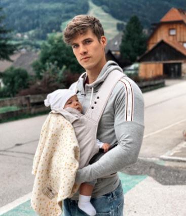 Stefan Petrov With His Son In Switzerland